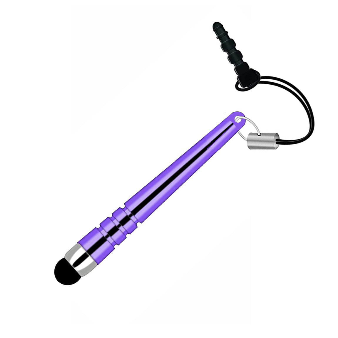 Purple Stylus Touch Pen Aluminum Compact  - BFG18 1635-1