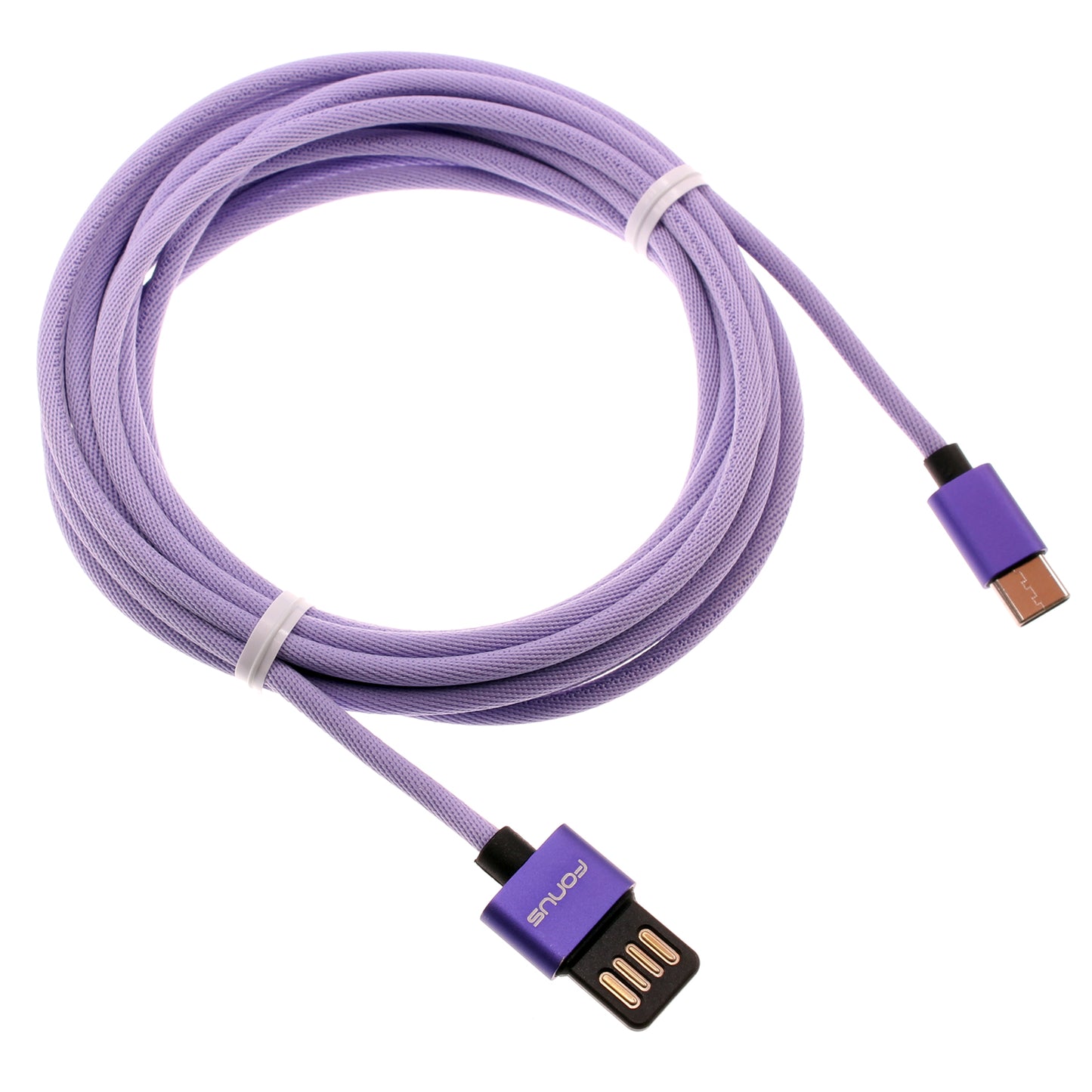 10ft USB-C Cable Purple Extra Long Fast Charger Power Cord Type-C  - BFA93 1551-1