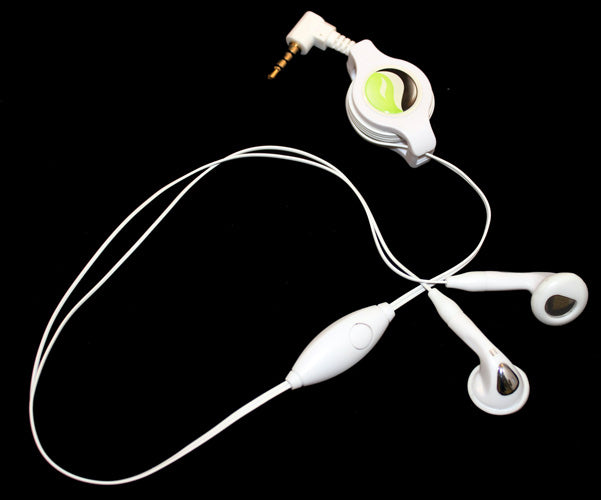 Retractable Earphones Headphones Hands-free Headset 3.5mm w Mic Earbuds  - BFB80 353-2