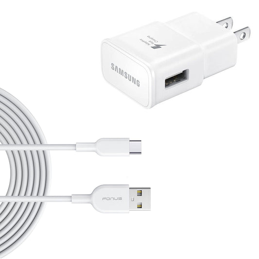 image of Fast Home Charger Type-C 6ft USB Cable Quick Power Adapter  - BFM13 933-1