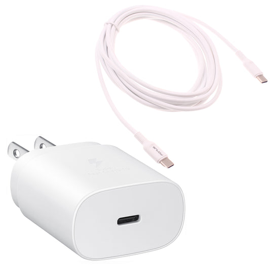 image of 25W Fast Home Charger PD Type-C 10ft USB-C Cable Quick Power Adapter  - BFA78 1520-1