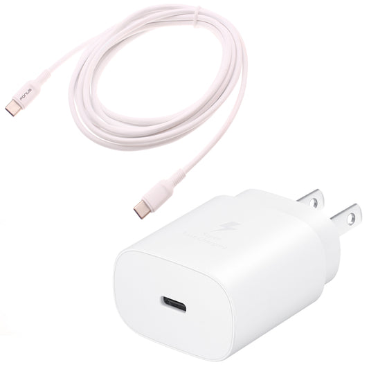 image of 25W Fast Home Charger PD Type-C 6ft USB-C Cable Quick Power Adapter  - BFA79 1519-1