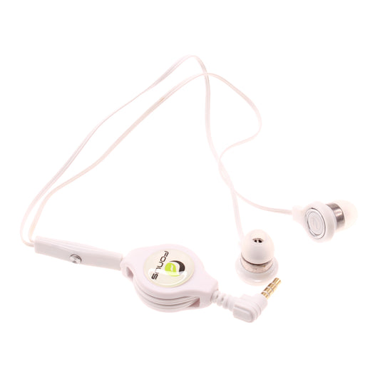 image of Retractable Earphones Headphones Hands-free Headset Handsfree Earbuds  - BFB72 407-1