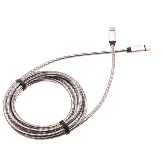 image of 6ft Metal PD Cable Type-C to USB-C Charger Cord Power Wire Sync  - BFD55 1426-1