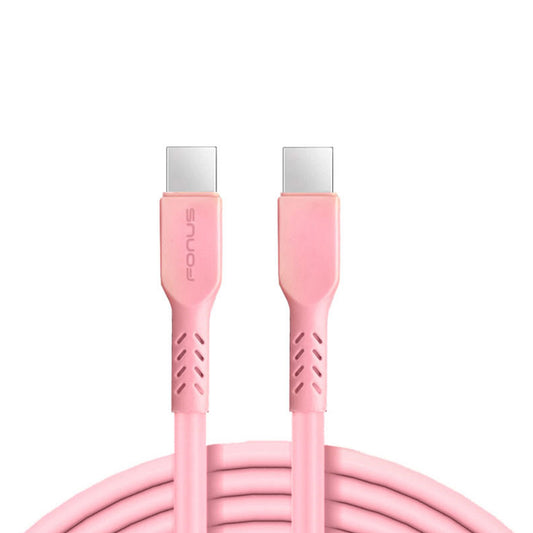 image of Pink 10ft Long Cable USB-C to Type-C PD Fast Charger Cord Power Wire  - BFA15 1585-1