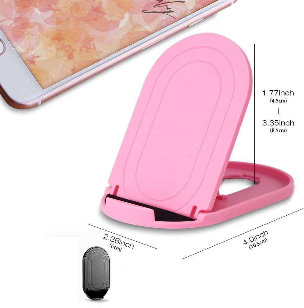 Fold-up Stand Pink Holder Travel Desktop Cradle  - BFS14 1628-2