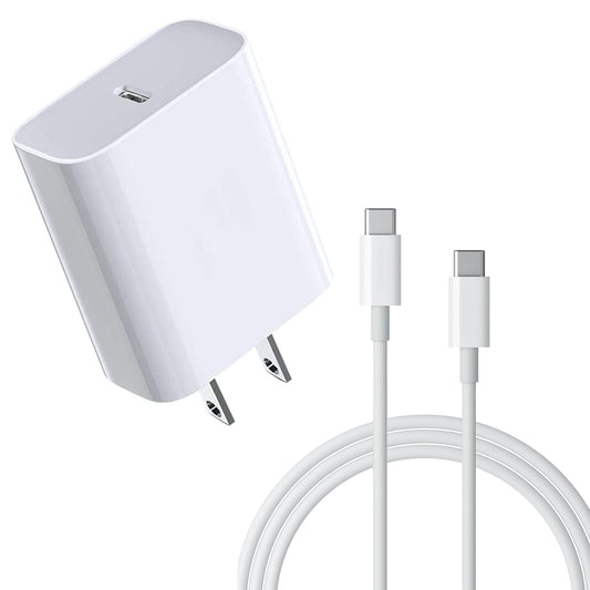 image of 18W Fast Home Charger PD Type-C 6ft USB-C Cable Quick Power Adapter  - BFJ09 1323-1