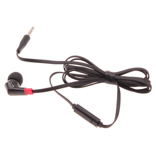 image of Mono Headset Earphone w Mic Wired Earbud 3.5mm Single Headphone Hands-free  - BFF47 440-1