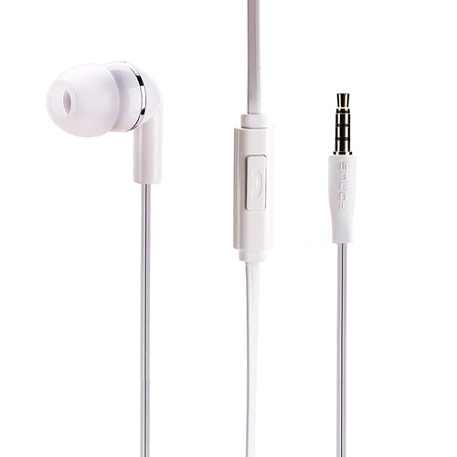 image of Mono Headset Earphone w Mic Wired Earbud 3.5mm Single Headphone Hands-free  - BFF70 441-1