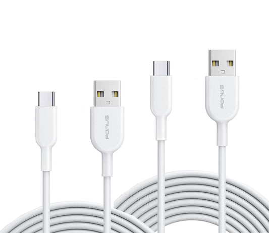 image of 3ft and 6ft Long USB-C Cables Fast Charge TYPE-C Cord Power Wire Data Sync High Speed  - BFY71 1798-1