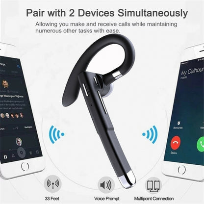 Wireless Earphone Ear-hook Headphone Boom Mic Handsfree Single Headset  - BFJ36 1545-5