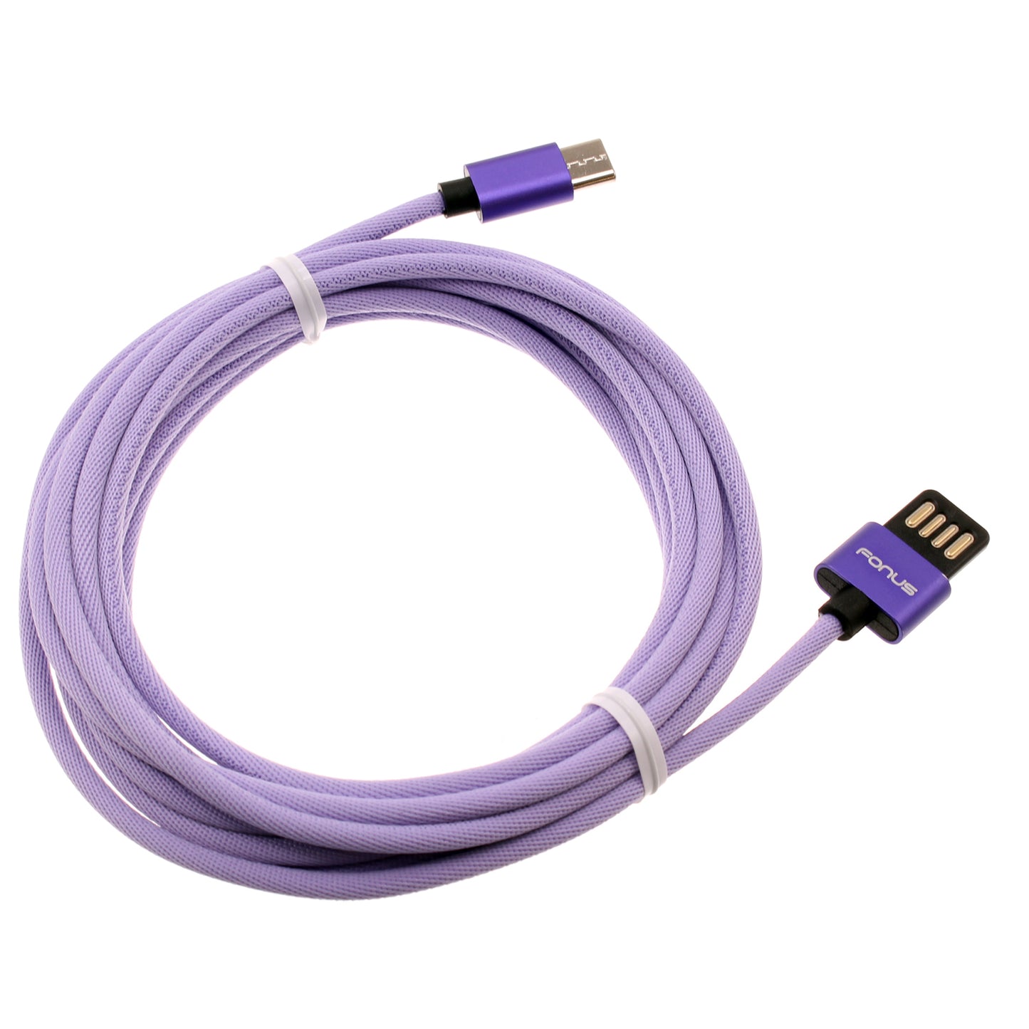 10ft USB-C Cable Purple Extra Long Fast Charger Power Cord Type-C  - BFA93 1551-1