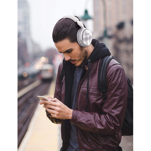 Wireless Headphones Foldable Headset w Mic Active Noise Cancelling Hands-free - BFA74 1508-7