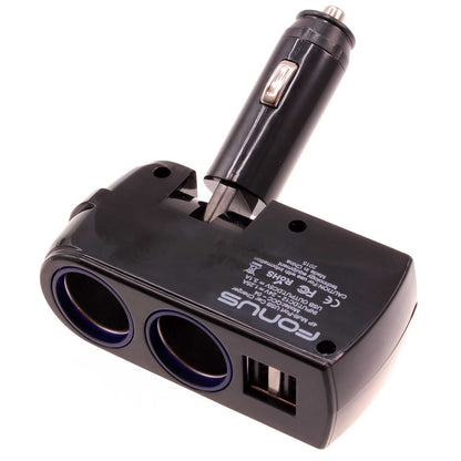 Car Charger Splitter DC Socket 2-Port USB Power Adapter Vehicle  - BFK65 705-1