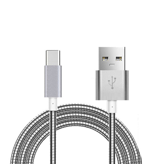 image of Metal USB Cable 3ft Type-C Charger Cord Power Wire  - BFE72 927-1