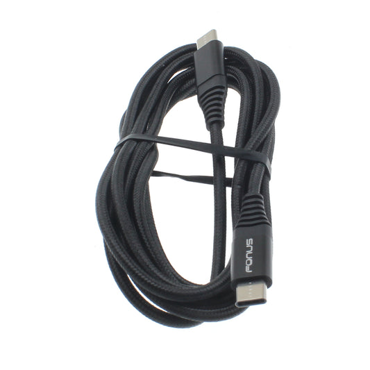 image of USB-C Cable 6ft Long Fast Charger Power Cord (Type-C to Type-C) Wire  - BFR20 1037-1